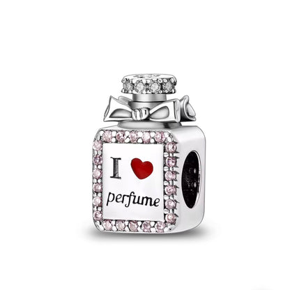 “Love for Fragrance” Sterling Silver Perfume Bottle Charm
